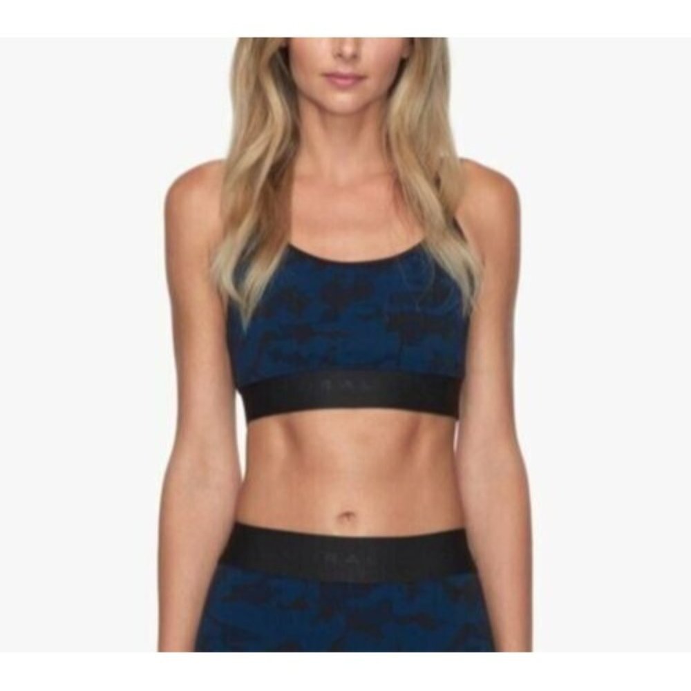 Koral Womens Sweeper Versatility Bra Midnight Camo Sports Athletic‎ Size Medium